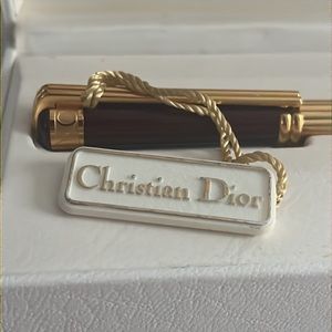 Christian Dior ballpoint pen in maroon and gold